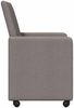 vidaXL Esszimmerstühle mit Rollen 2 pcs Taupe 57 x 66 x 94 cm Stoff 42017813 Bild 5