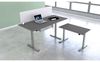 Kerkmann Schreibtisch Sitz-Stehtisch MOVE 1 silber 100x60x74-123cm elektr. höhenverstellbar grafit Bild 2