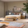 Schlafzimmer-Set Sova – Bettgestell mit Stauraum 140x200 cm & 2 Nachttische Bild 5
