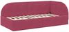 vidaXL Eckbettgestell mit Kopfteil Weinrot 90 cm x 200 cm Samt 42016650 Bild 4