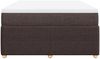 vidaXL Boxspringbett mit Matratze Dunkelbraun 160x200 cm Stoff 3285584 Bild 4