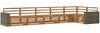 vidaXL Outdoor-Sofagarnitur 6 pcs Natur 402 x 172,5 x 73 cm 3383427 Bild 2