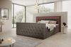 PROMETO Möbel Boxspringbett Doppelbett mit Matratze, Schubladen TV-Lift LED Beleuchtung, inkl. 7-Zonen-Taschenfederkernmatratze, TV-Lift im Fußteil, Topper Bild 2