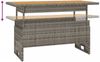 vidaXL Gartentisch Grau 100x50x43/63 cm Akazienholz & Poly Rattan 362188 Bild 5