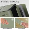 MAXCRAFT Küchen-Mülleimer 60L – Treteimer mit Soft-Close & Doppelfach für Mülltrennung, Grün Bild 5