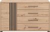 INOSIGN Kommode Ascalon Sideboard, Breite 138 oder 93 cm, mit ABS Schutzkanten, 3D Optik durch Lamellen/ Paneele, FSC-zertifizierter Holzwerkstoff Bild 4