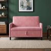 vidaXL Sofa mit Stauraum Rosa 122 x 78 x 87 cm Polyester 42036909 Bild 3