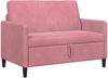 vidaXL Sofa mit Stauraum Rosa 122 x 78 x 87 cm Polyester 42036909 Bild 2