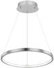 LED Hängeleuchte, Ring-Design, nickel-matt, opal, 38,5 cm Bild 5