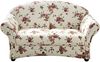 Sofa 2-Sitzer Kama Bezug Flachgewebe Buche nussbaum dunkel / beige 21531 Bild 2