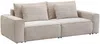 Vente-unique - RICAPO Sofa Stoff Beige - B 125 cm x H 90 cm x L 266 cm Bild 3