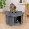 Canadian Cat Company Tierbett Filz-Katzenhöhle Rondell, runde Tunnel Höhle, stabiler Filz zum Stecken, 60x60x29cm Bild 3