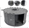 Canadian Cat Company Tierbett Filz-Katzenhöhle Rondell, runde Tunnel Höhle, stabiler Filz zum Stecken, 60x60x29cm Bild 2