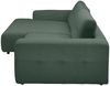 KAWOLA Sofa MIKA Ecksofa Cord smaragd Longchair links 86 x 167 x 276 cm Bild 5