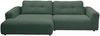 KAWOLA Sofa MIKA Ecksofa Cord smaragd Longchair links 86 x 167 x 276 cm Bild 4