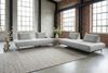 KAWOLA Ecksofa CANE Schlafsofa Daybed Stoff grau 80 x 210 x 310 cm Bild 2