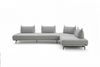 KAWOLA Ecksofa CANE Schlafsofa Daybed Stoff grau 80 x 210 x 310 cm Bild 3