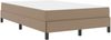 vidaXL Bettrahmen mit Matratze Cappuccino 120 x 200 cm Stoff 3398627 Bild 4