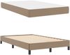 vidaXL Bettrahmen mit Matratze Cappuccino 120 x 200 cm Stoff 3398627 Bild 5