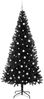 vidaXL Weihnachtsbaum mit 300 LEDs mit Ständer Schwarz 240 cm PVC 3396499 Bild 4