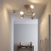 LED Deckenleuchte, Metall, silber, geschwungen, H 28 cm Bild 3