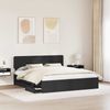 vidaXL Bettrahmen mit Schubladen Schwarz 200 x 200 cm Holzwerkstoff 3412151 Bild 3