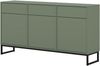 OTTO home Sideboard Loft, Breite 157 cm, grifflose Kommode 3 Türen/3 Schubkästen, Schubladenschrank mit viel Stauraum, Einlegeböden verstellbar Bild 2