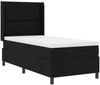 vidaXL Boxspringbett mit Matratze Schwarz 200 x 100 cm Stoff 3341695 Bild 4