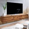 Kadima Design "Tv"-Kommode zum Aufhängen, Sheeshamholz, bis 65 Zoll, 3 Schubladen. 160x35x25 cm Bild 2