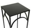DanDiBo Blumenhocker Metall Schwarz Eckig 50 - 70 cm Blumenständer 96132 3er Set Beistelltisch Blumensäule Modern Pflanzenständer Pflanzenhocker Bild 3