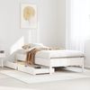 vidaXL Massivholzbett ohne Matratze Weiß 90x190 cm Kiefernholz 3301732 Bild 1