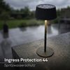 Briloner LED Solar-Tischleuchte Alia Ø 12 x 34 cm warmweiß-kaltweiß schwarz matt dimmbar Bild 2
