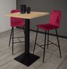 Tresentisch Elene 70x70x106 schwarz matt/asteiche 14646 Bild 2