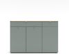 Sideboard >Bari< in Schilf grün, Spannplatte, MDF - 150x101x41cm (BxHxT) Bild 3