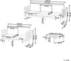 Beliani 'BARATTI' Lounge Set mit Tisch, Akazienholz Heller Holzfarbton Bild 2
