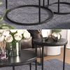 Couchtisch-Set Ottawa Schwarzer Marmor 55 x 55 cm 2 Teile Vicco Bild 5
