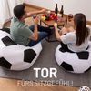 Lumaland Sitzsack Luxury Fußball gaming Sitzkissen Bodenkissen, Fußballoptik, Groß Bild 3