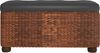 vidaXL Sitzbänke mit Stauraum und Kissen in Braun 2 Stk. 69 cm Rohrkolben 351813 Bild 4