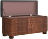 vidaXL Sitzbänke mit Stauraum und Kissen in Braun 2 Stk. 69 cm Rohrkolben 351813 Bild 5
