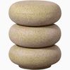 Beistelltisch Laurel aus Magnesiumoxid, organisches Design mit Tupfen, modern, beige, rund, pflegeleicht Bild 4
