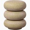 Beistelltisch Laurel aus Magnesiumoxid, organisches Design mit Tupfen, modern, beige, rund, pflegeleicht Bild 3