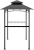 vidaXL Grillpavillon mit Seitenregalen Anthrazit 240x150x243 cm Stahl 360140 Bild 4