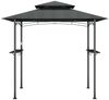 vidaXL Grillpavillon mit Seitenregalen Anthrazit 240x150x243 cm Stahl 360140 Bild 3