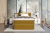 Boxspringbett Valerio Mini - Webstoff - gelb - 90x200 cm Bild 3