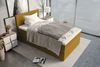 Boxspringbett Valerio Mini - Webstoff - gelb - 90x200 cm Bild 4