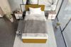 Boxspringbett Valerio Mini - Webstoff - gelb - 90x200 cm Bild 5