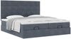 vidaXL Ottoman-Bett mit Matratzen Dunkelgrau 200x200 cm Samt 3313779 Bild 5