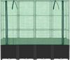 vidaXL Hochbeet mit Gewächshausabdeckung Rattanoptik 160x40x153 cm 4015817 Bild 4