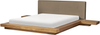Bett mit LED Bouclé ZEN 160x200 cm Naturfarbene Esche Bild 4