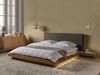 Bett mit LED Bouclé ZEN 160x200 cm Naturfarbene Esche Bild 3